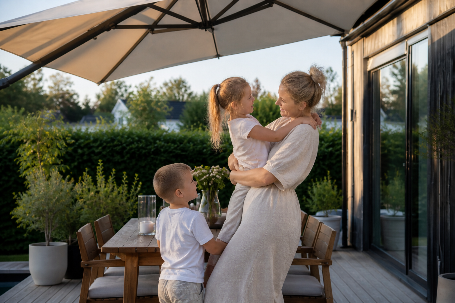Päiksevari või päiksesirm terrassile 